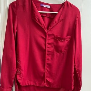 Red blouse